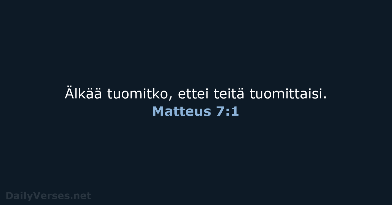 Matteus 7:1 - KR38