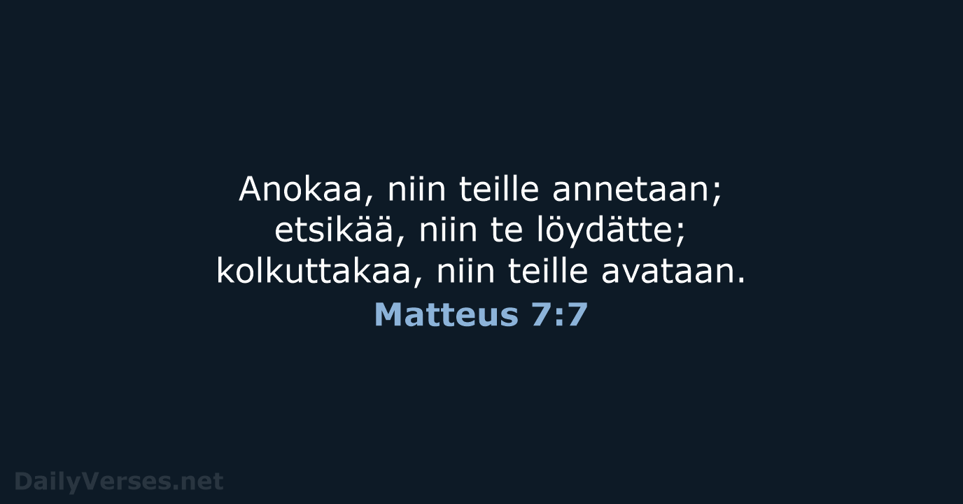 Matteus 7:7 - KR38