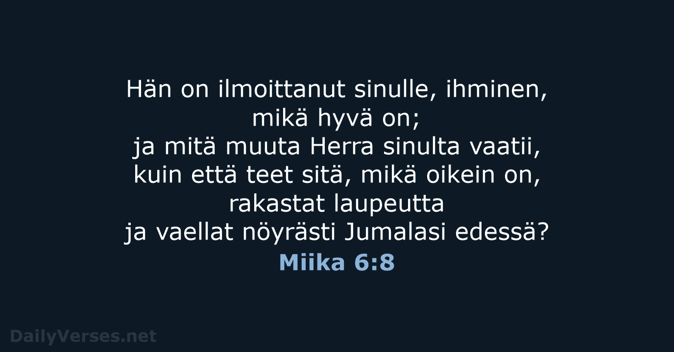 Miika 6:8 - KR38