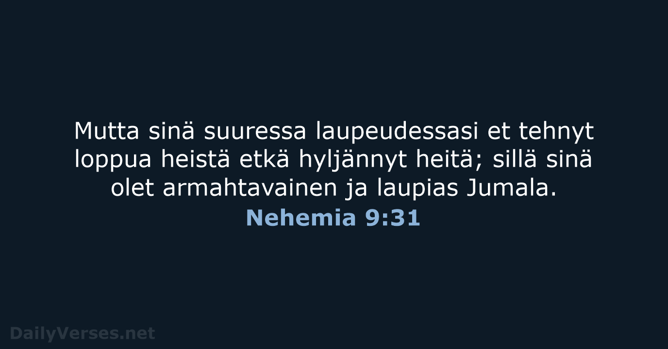 Nehemia 9:31 - KR38