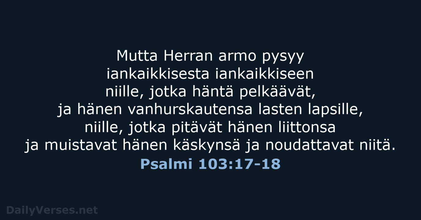 Psalmi 103:17-18 - KR38