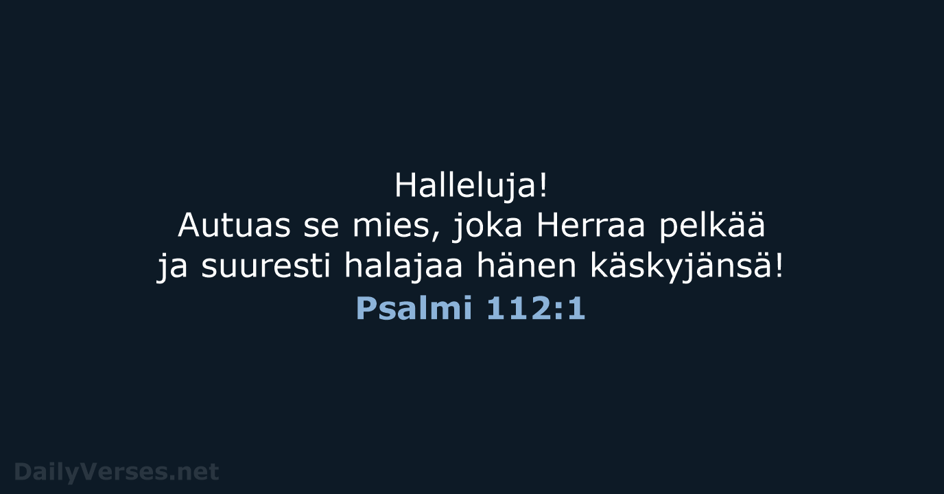 Psalmi 112:1 - KR38