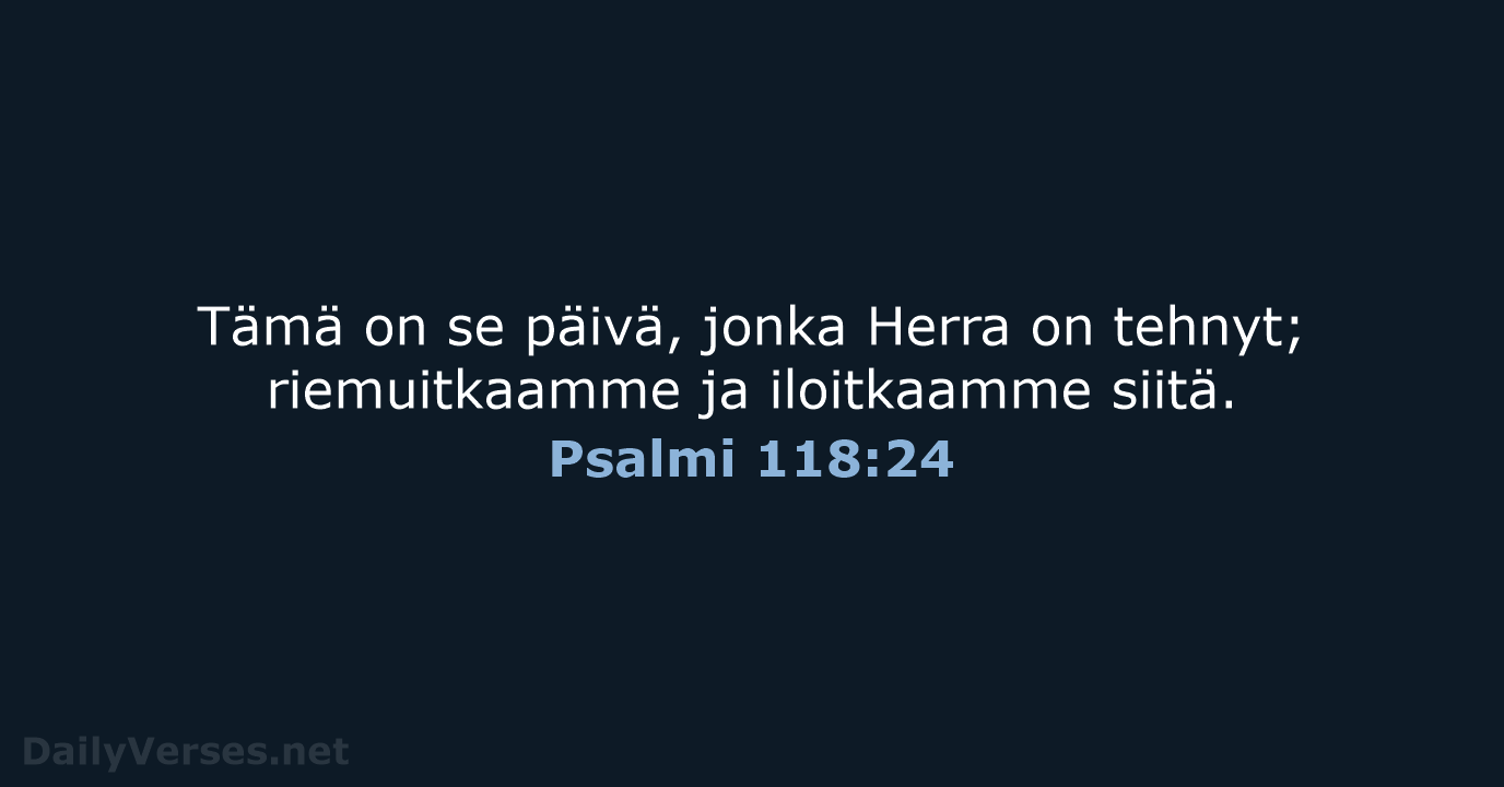 Psalmi 118:24 - KR38