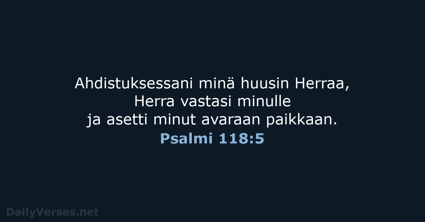 Psalmi 118:5 - KR38