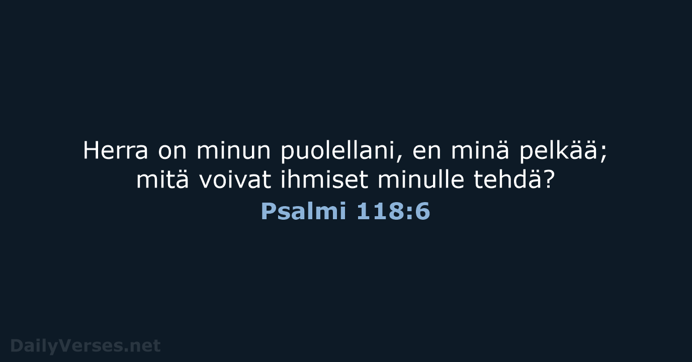 Psalmi 118:6 - KR38