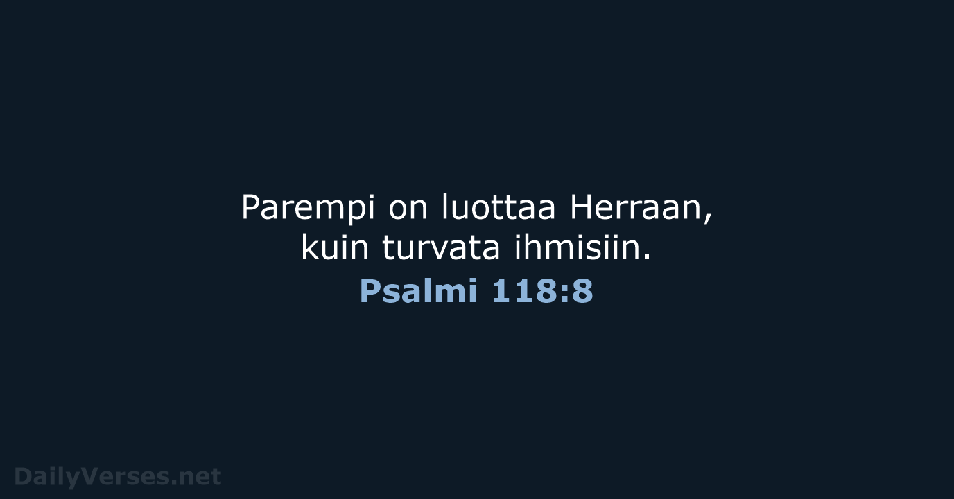 Psalmi 118:8 - KR38