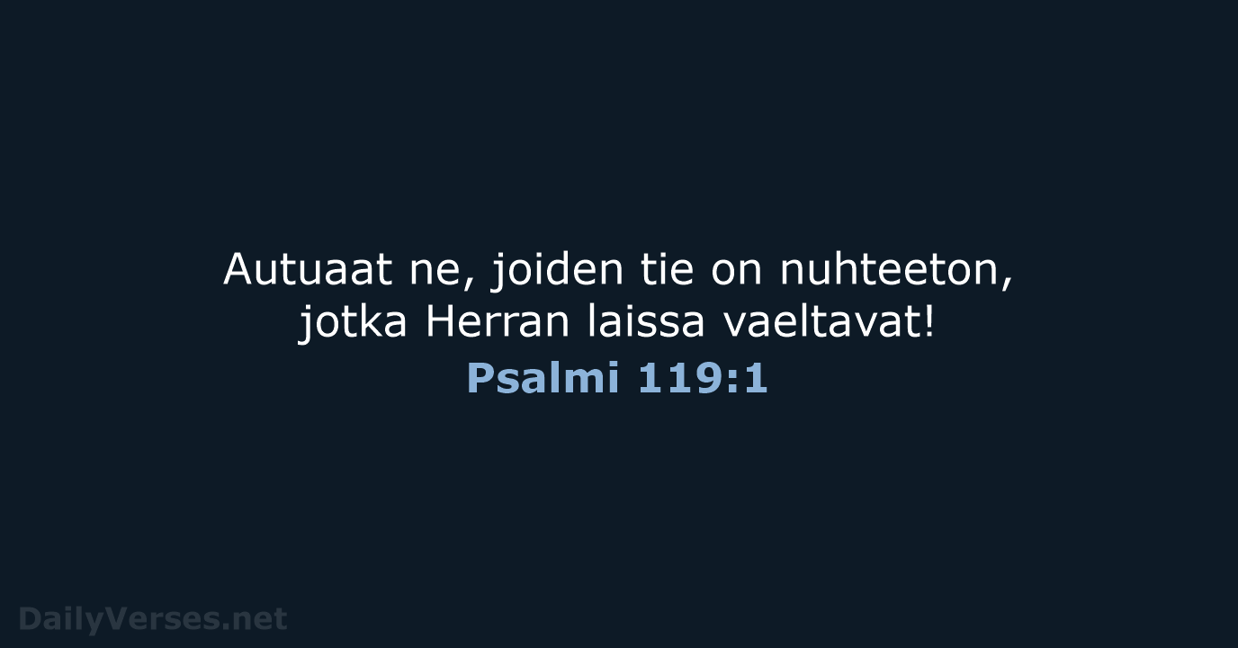 Psalmi 119:1 - KR38