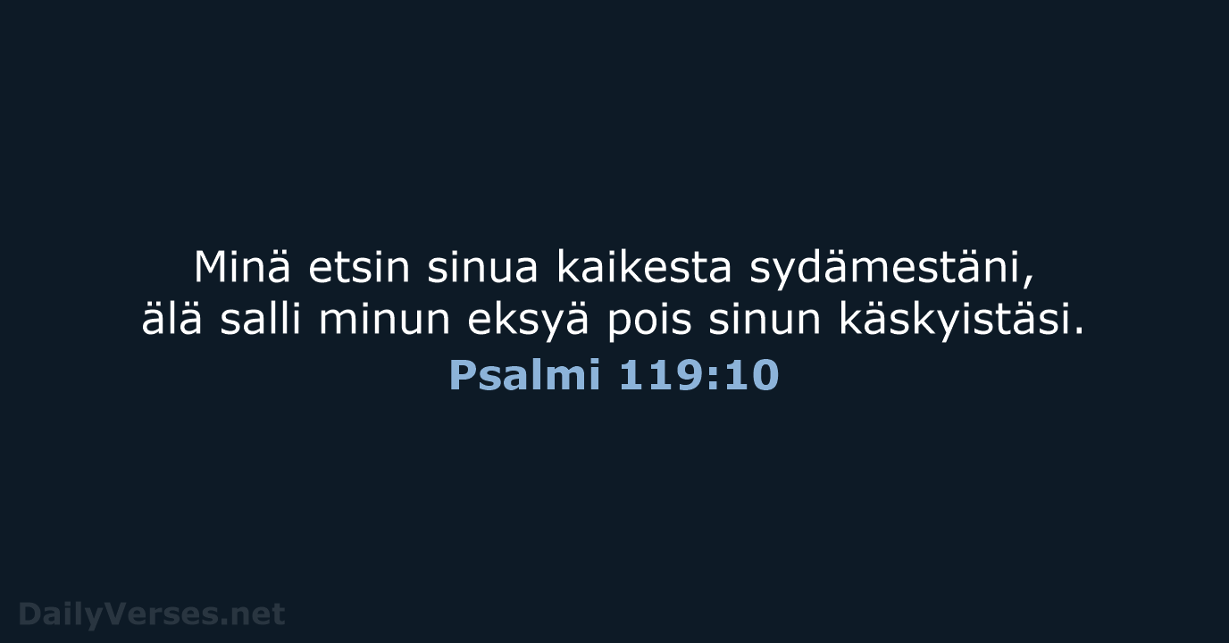 Psalmi 119:10 - KR38