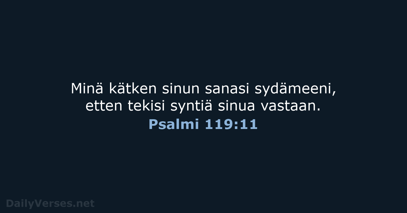 Psalmi 119:11 - KR38