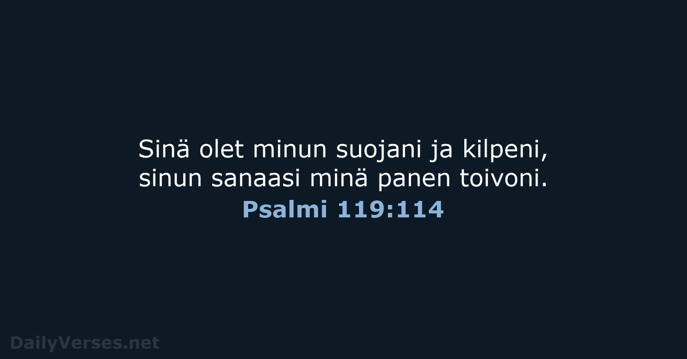 Psalmi 119:114 - KR38