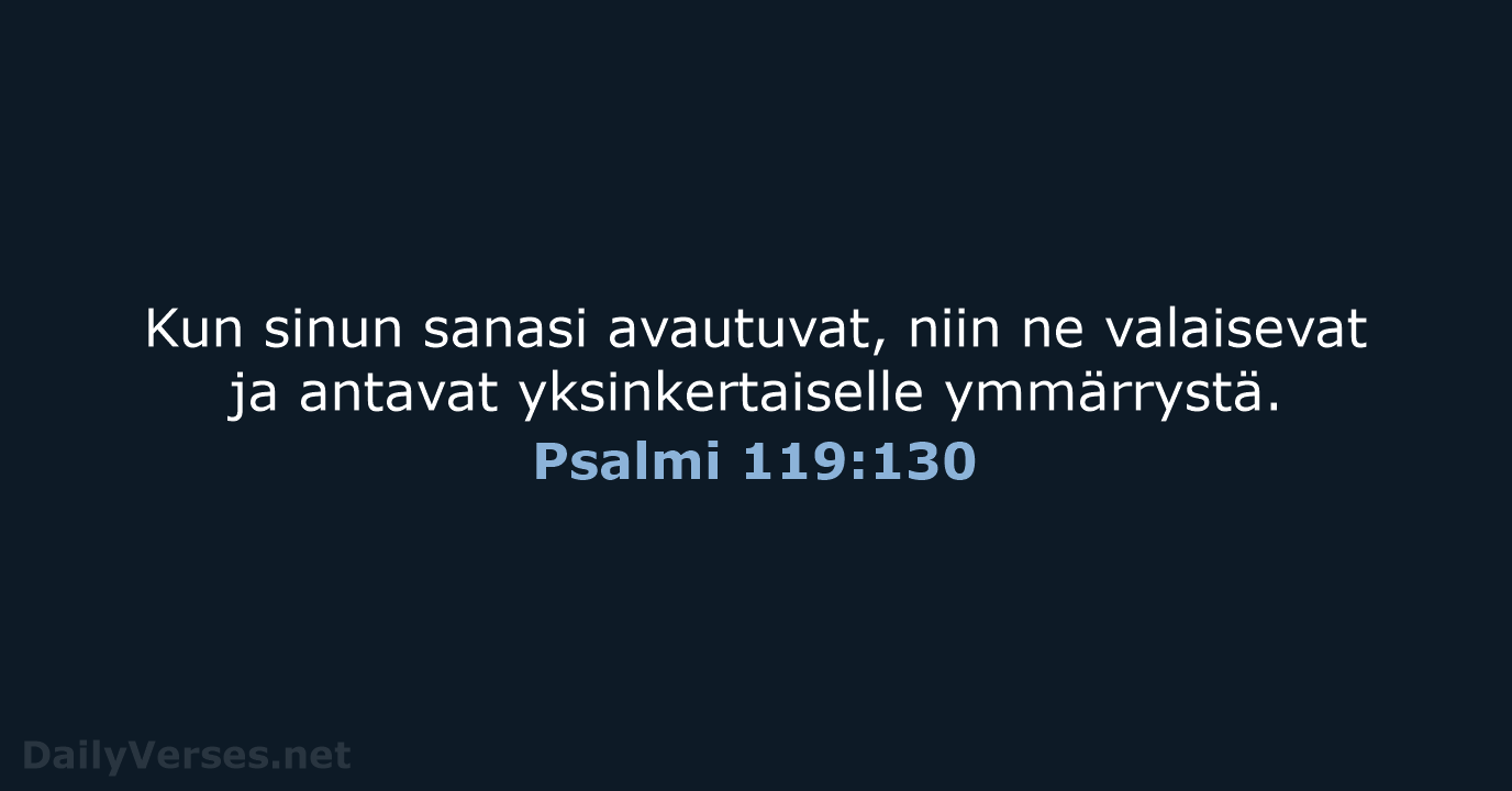 Psalmi 119:130 - KR38