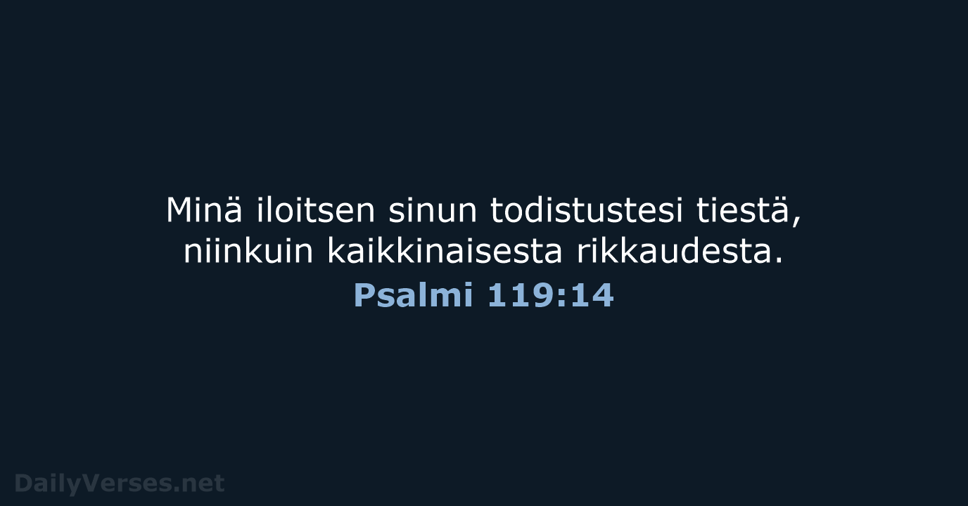 Psalmi 119:14 - KR38