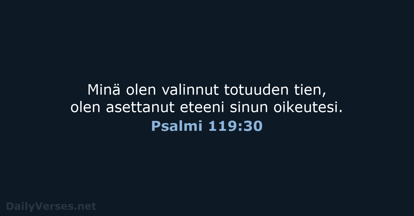 Psalmi 119:30 - KR38