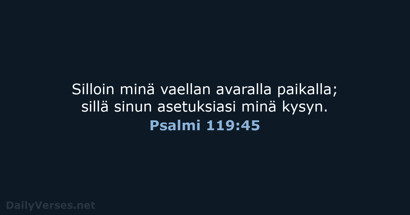 Psalmi 119:45 - KR38