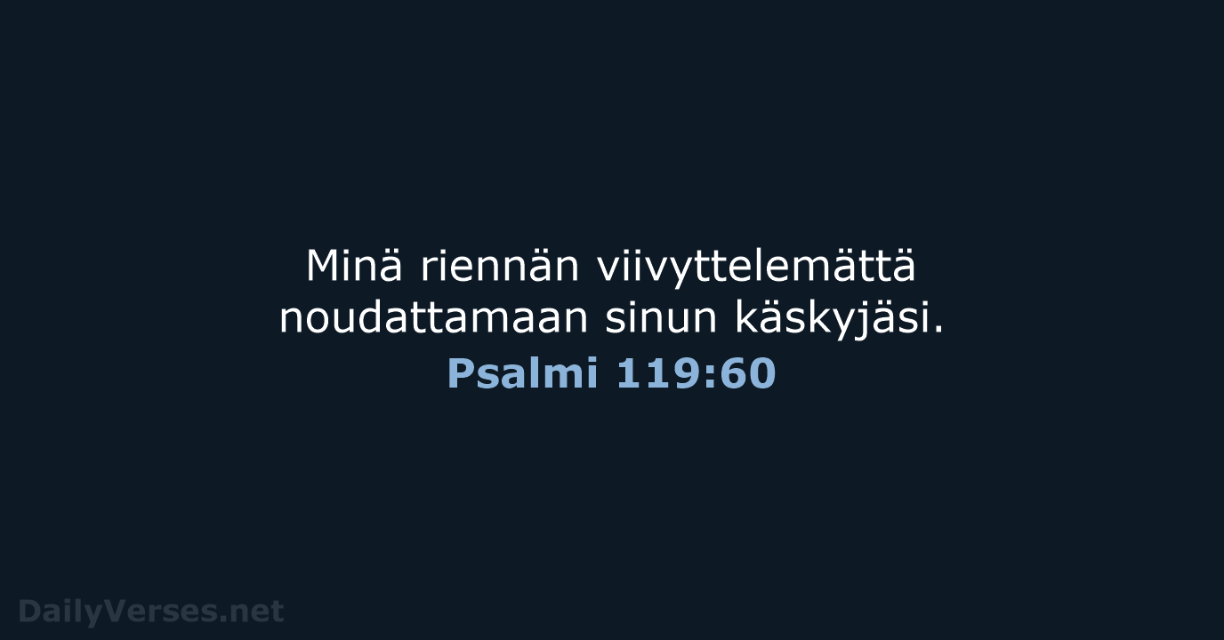 Psalmi 119:60 - KR38