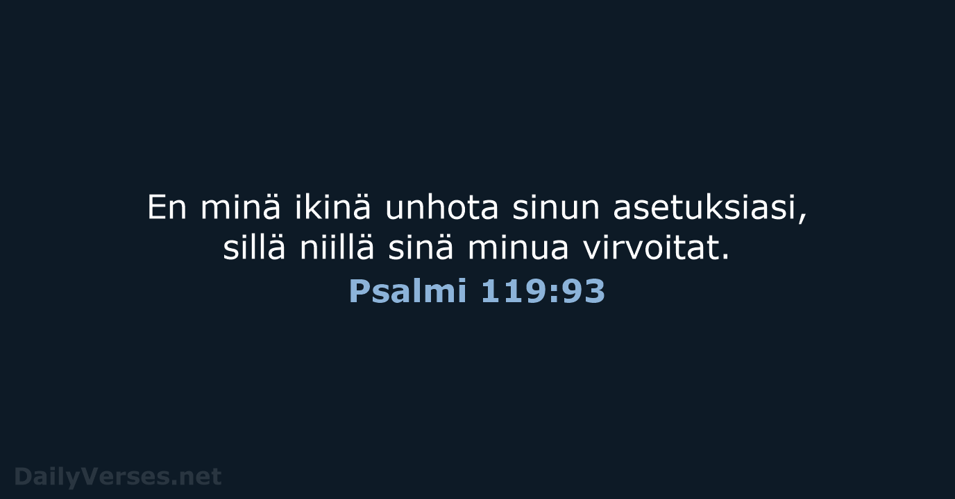 Psalmi 119:93 - KR38