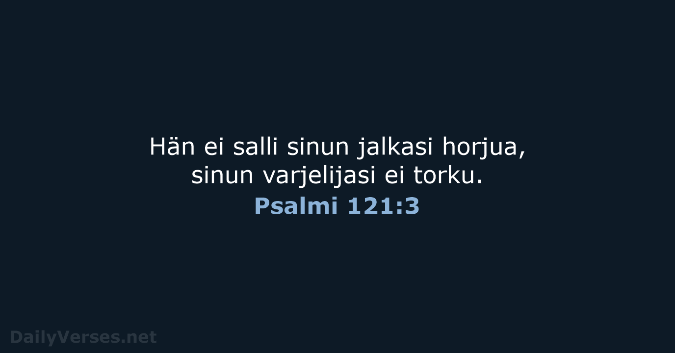 Psalmi 121:3 - KR38