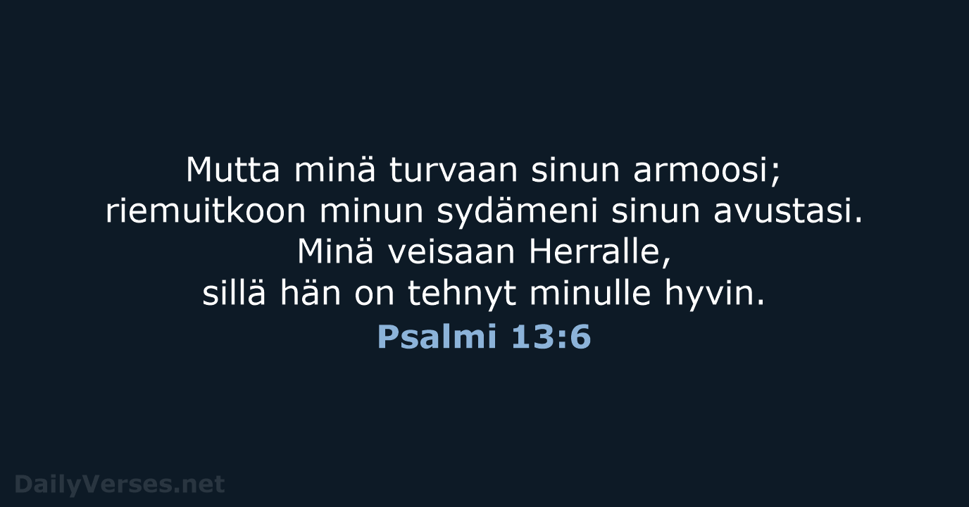 Psalmi 13:6 - KR38