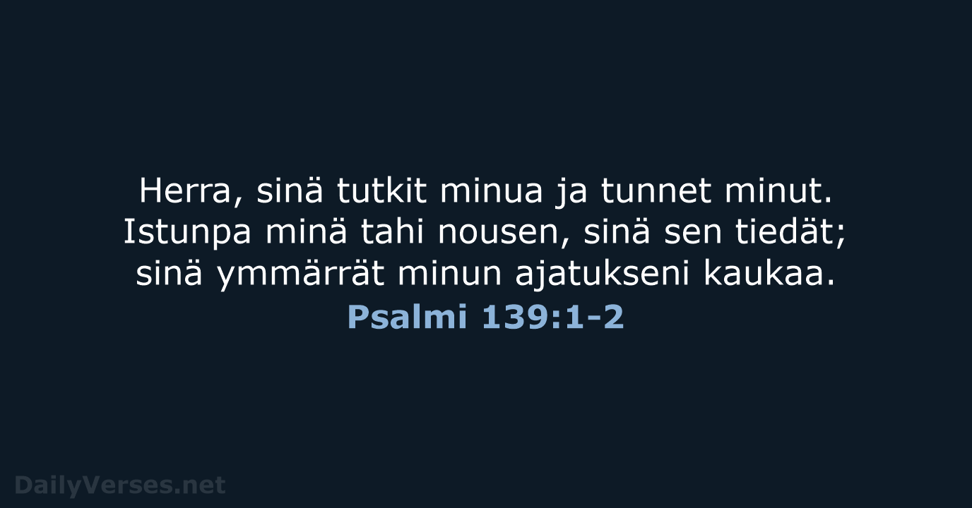 Psalmi 139:1-2 - KR38