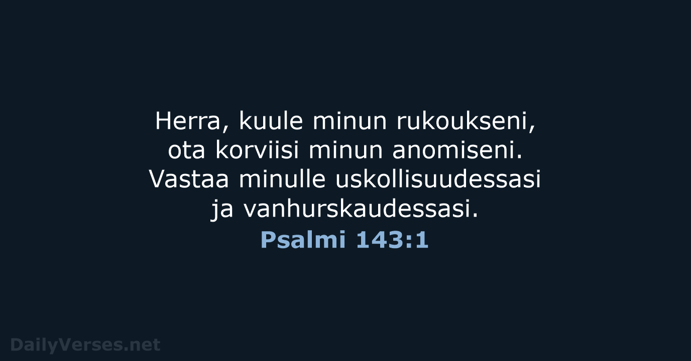 Psalmi 143:1 - KR38