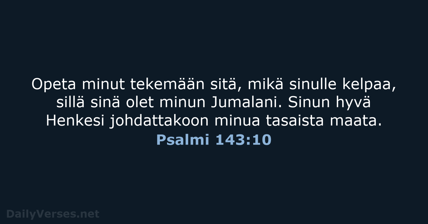 Psalmi 143:10 - KR38