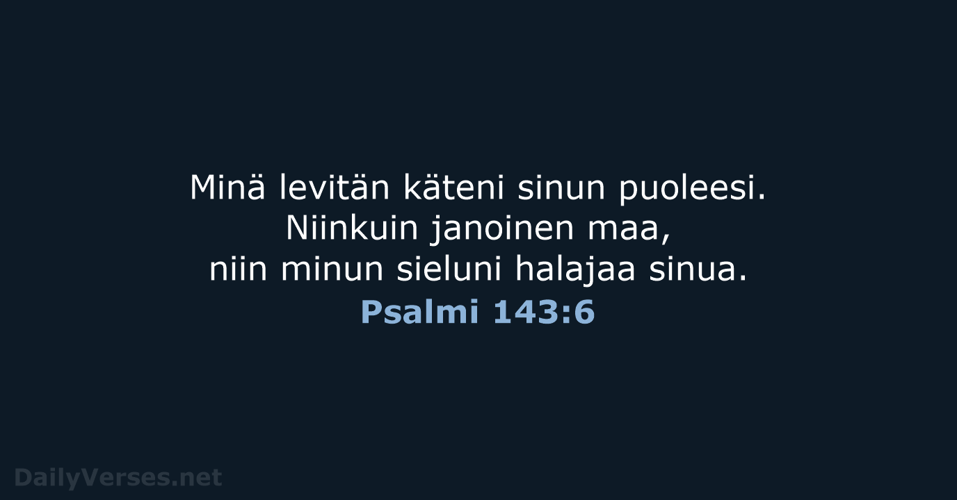 Psalmi 143:6 - KR38