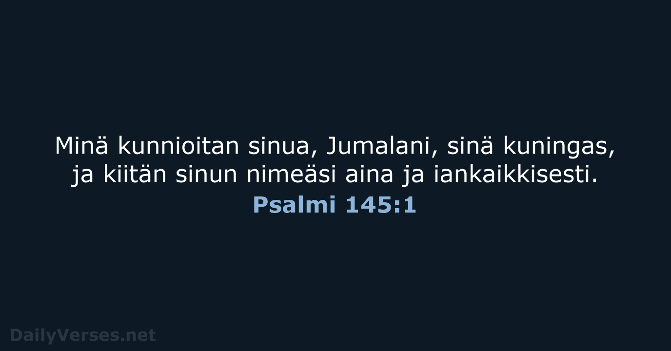 Psalmi 145:1 - KR38