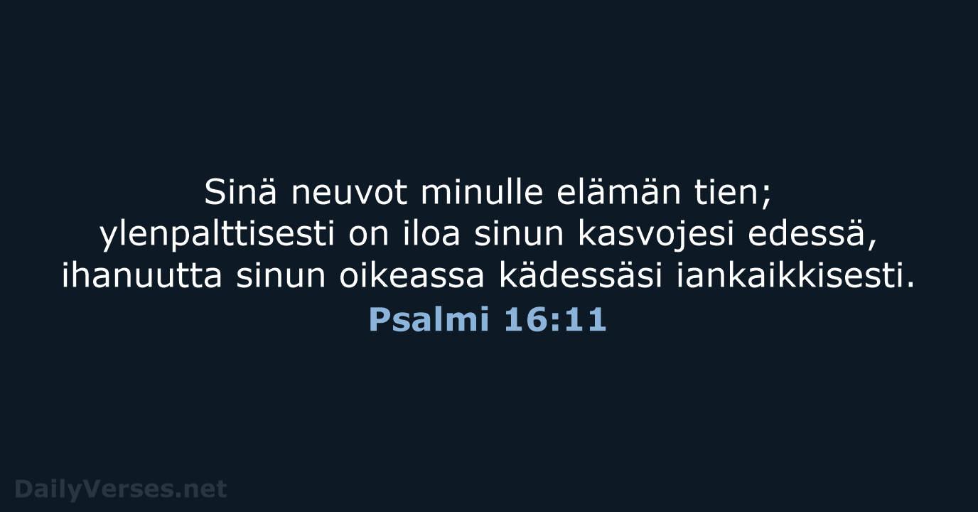 Psalmi 16:11 - KR38