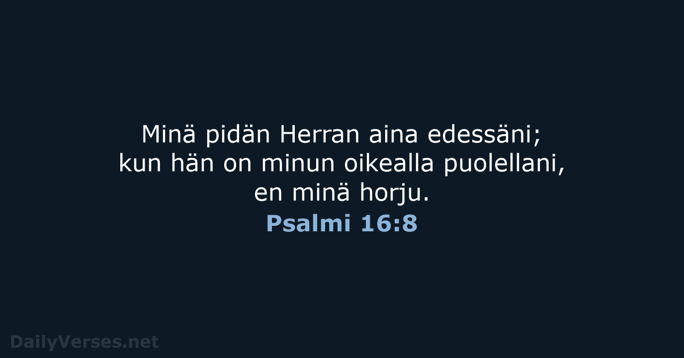 Psalmi 16:8 - KR38