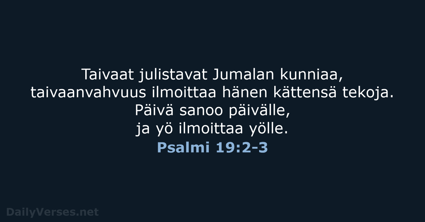 Psalmi 19:2-3 - KR38