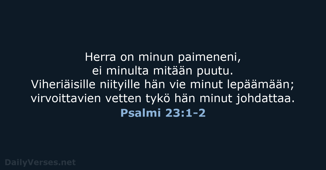 Psalmi 23:1-2 - KR38