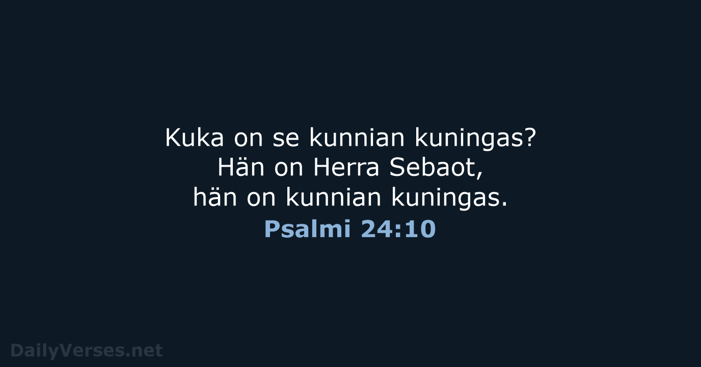 Psalmi 24:10 - KR38