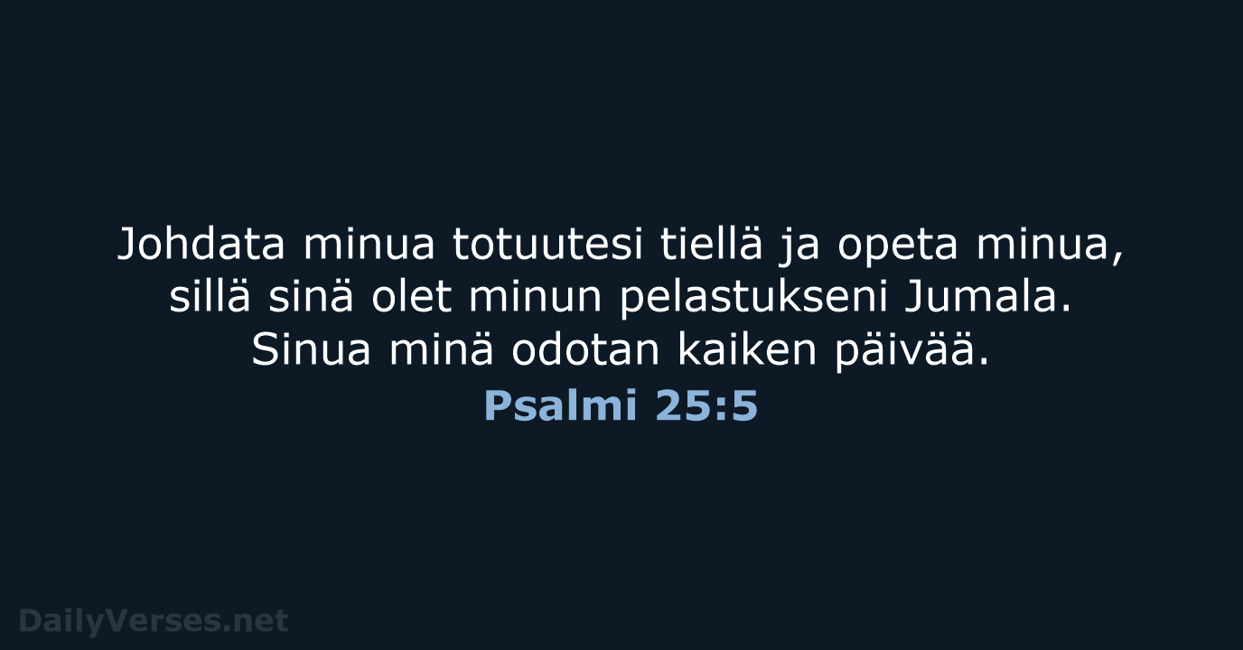 Psalmi 25:5 - KR38