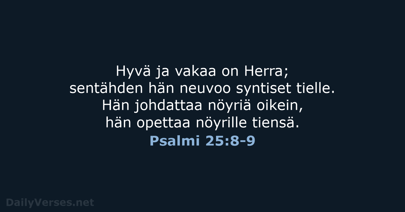 Psalmi 25:8-9 - KR38