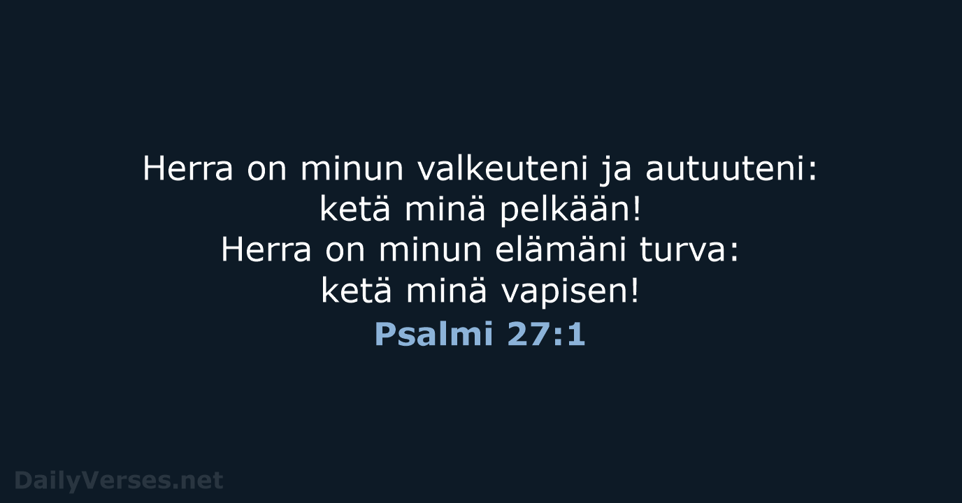 Psalmi 27:1 - KR38