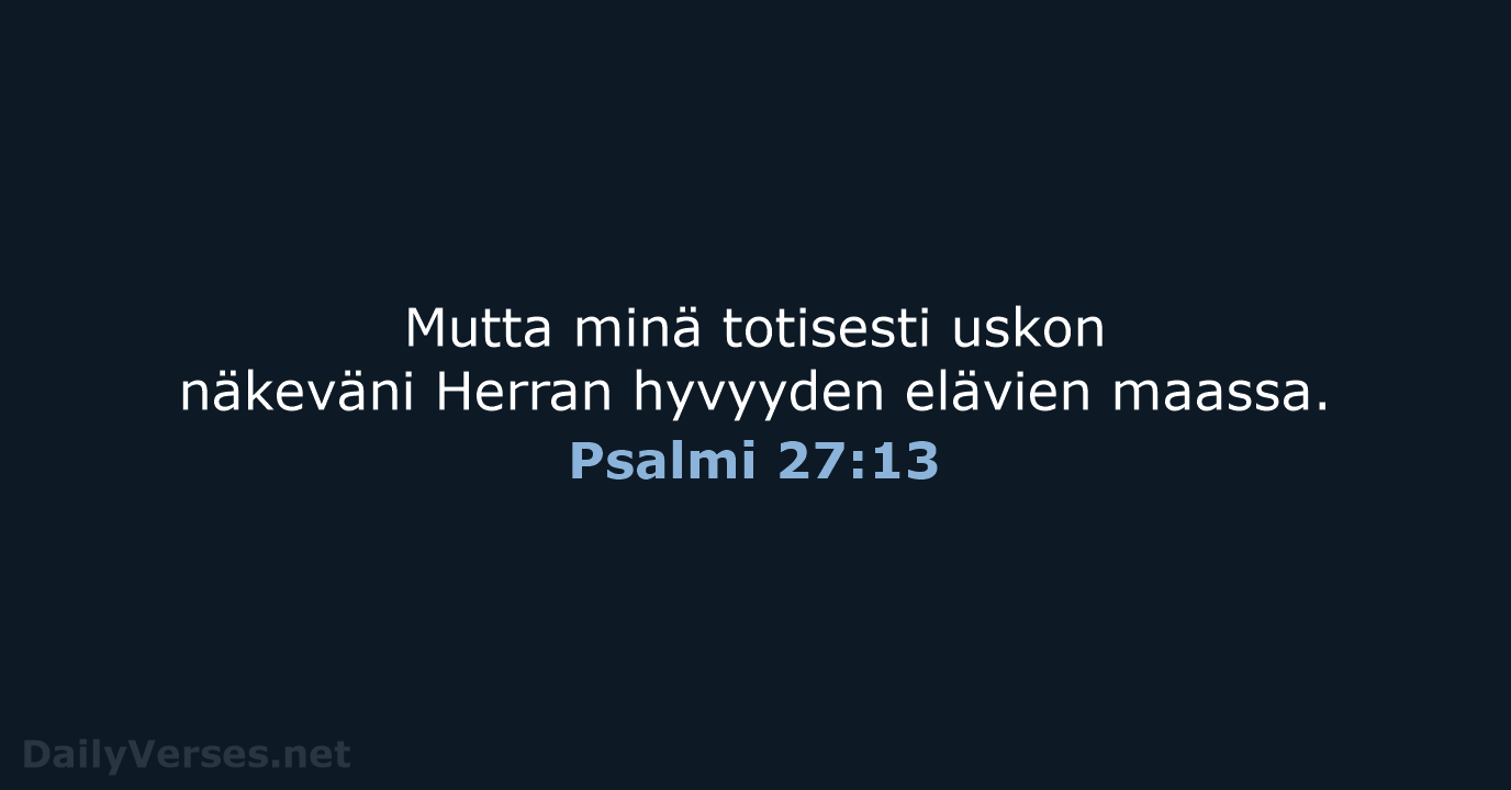 Psalmi 27:13 - KR38