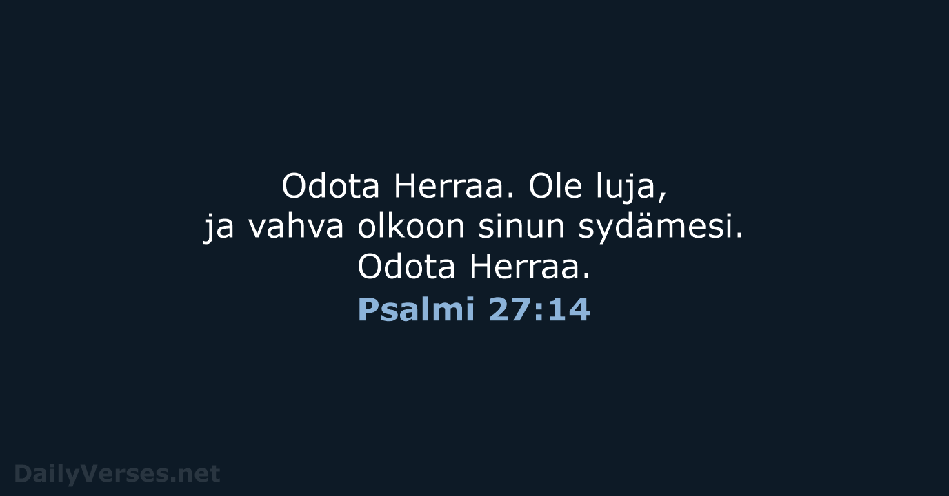 Psalmi 27:14 - KR38