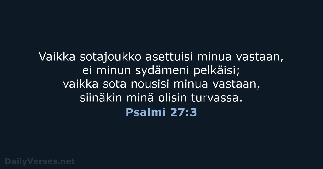 Psalmi 27:3 - KR38