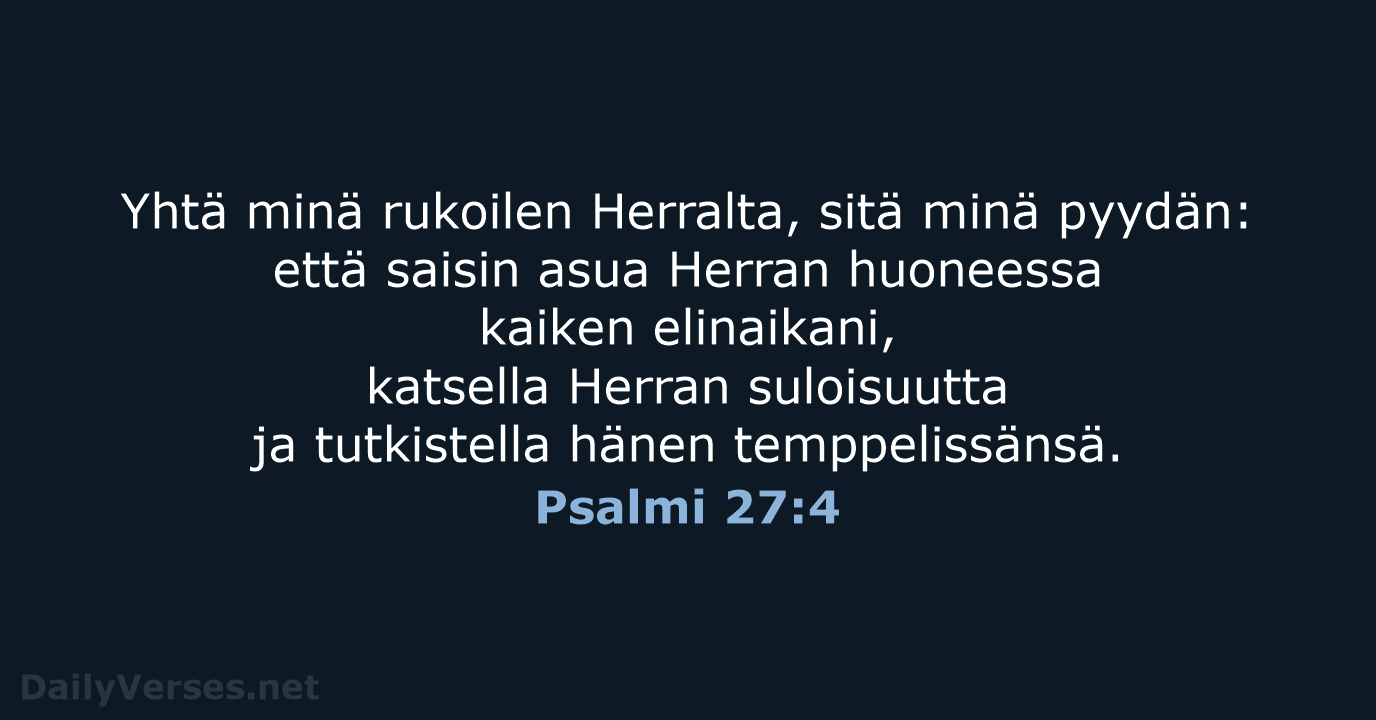 Psalmi 27:4 - KR38