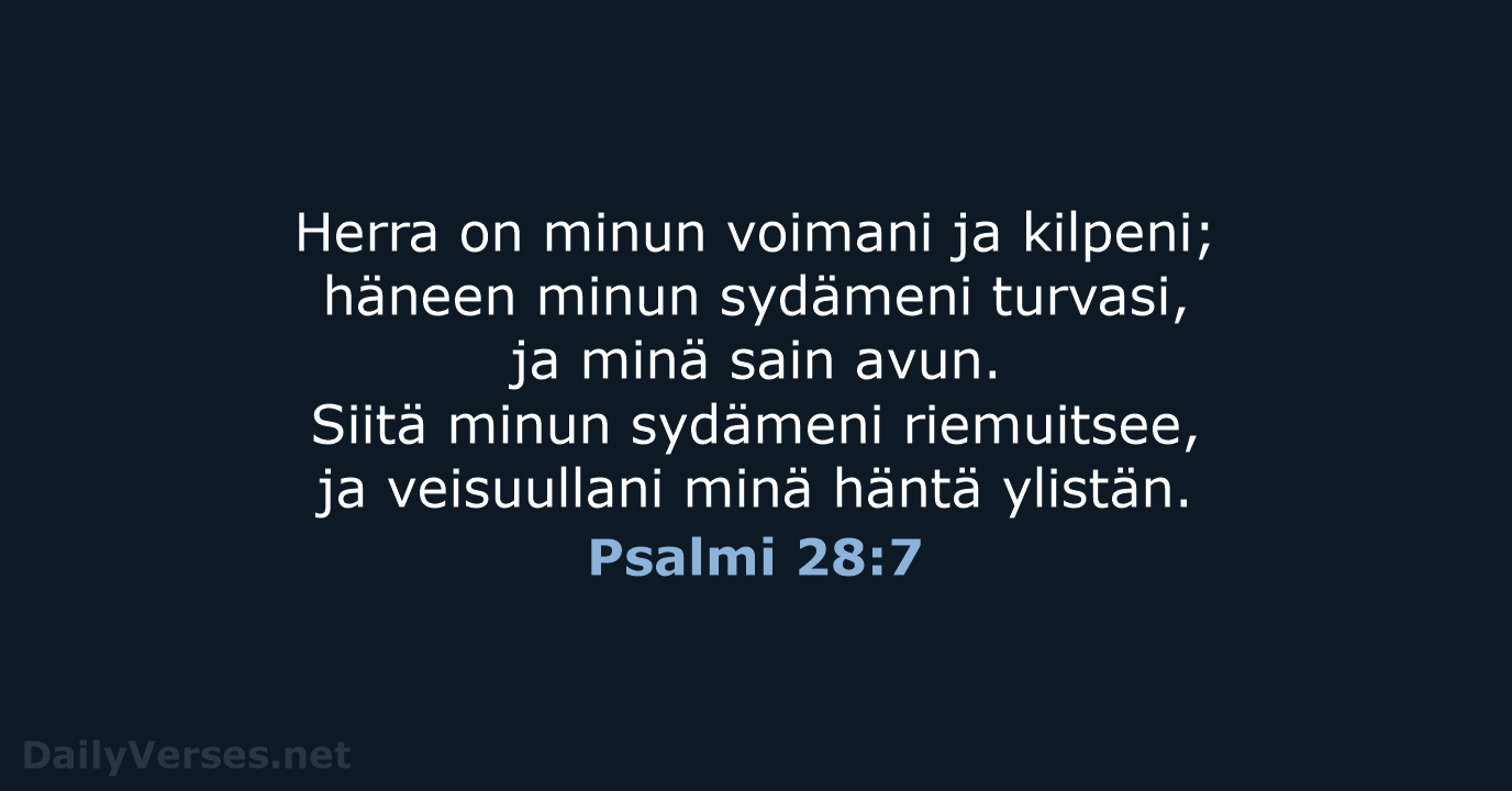 Psalmi 28:7 - KR38