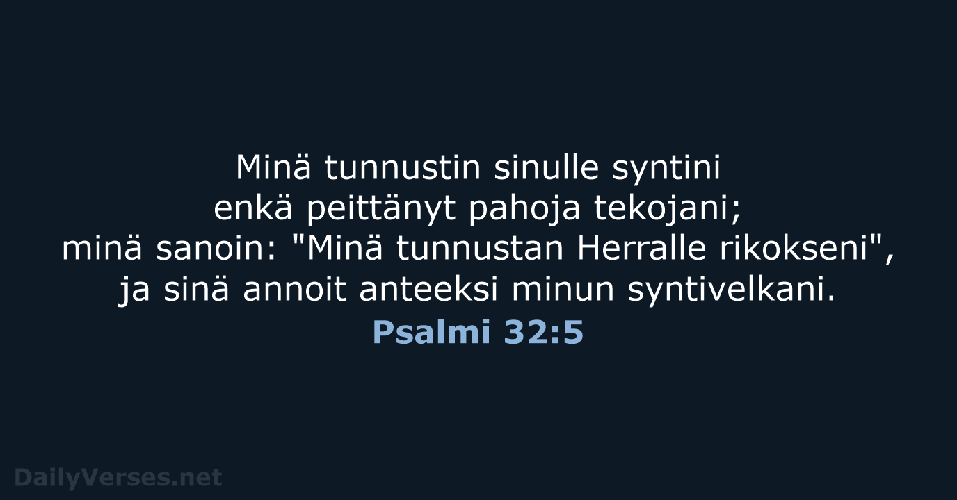 Psalmi 32:5 - KR38