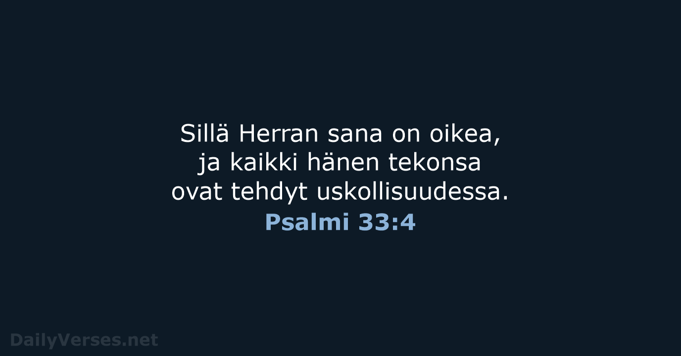 Psalmi 33:4 - KR38