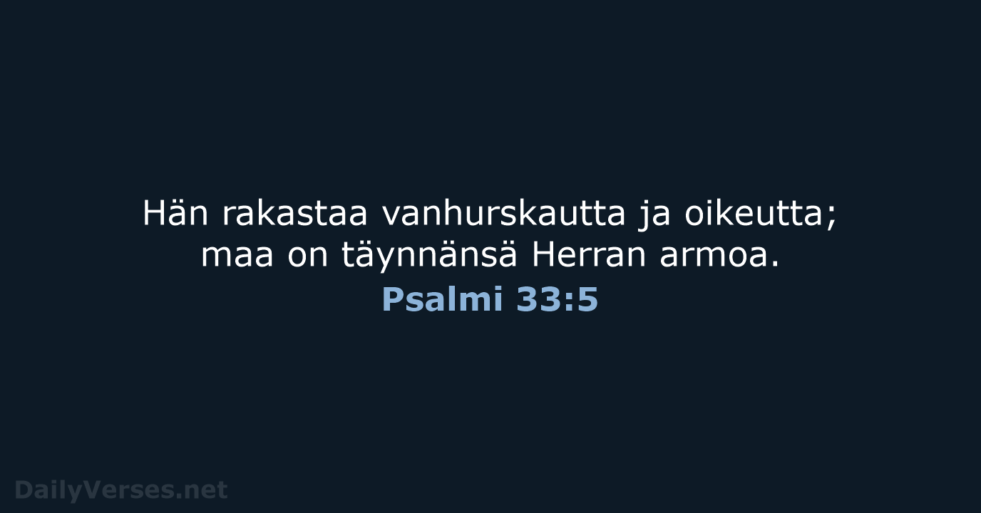 Psalmi 33:5 - KR38