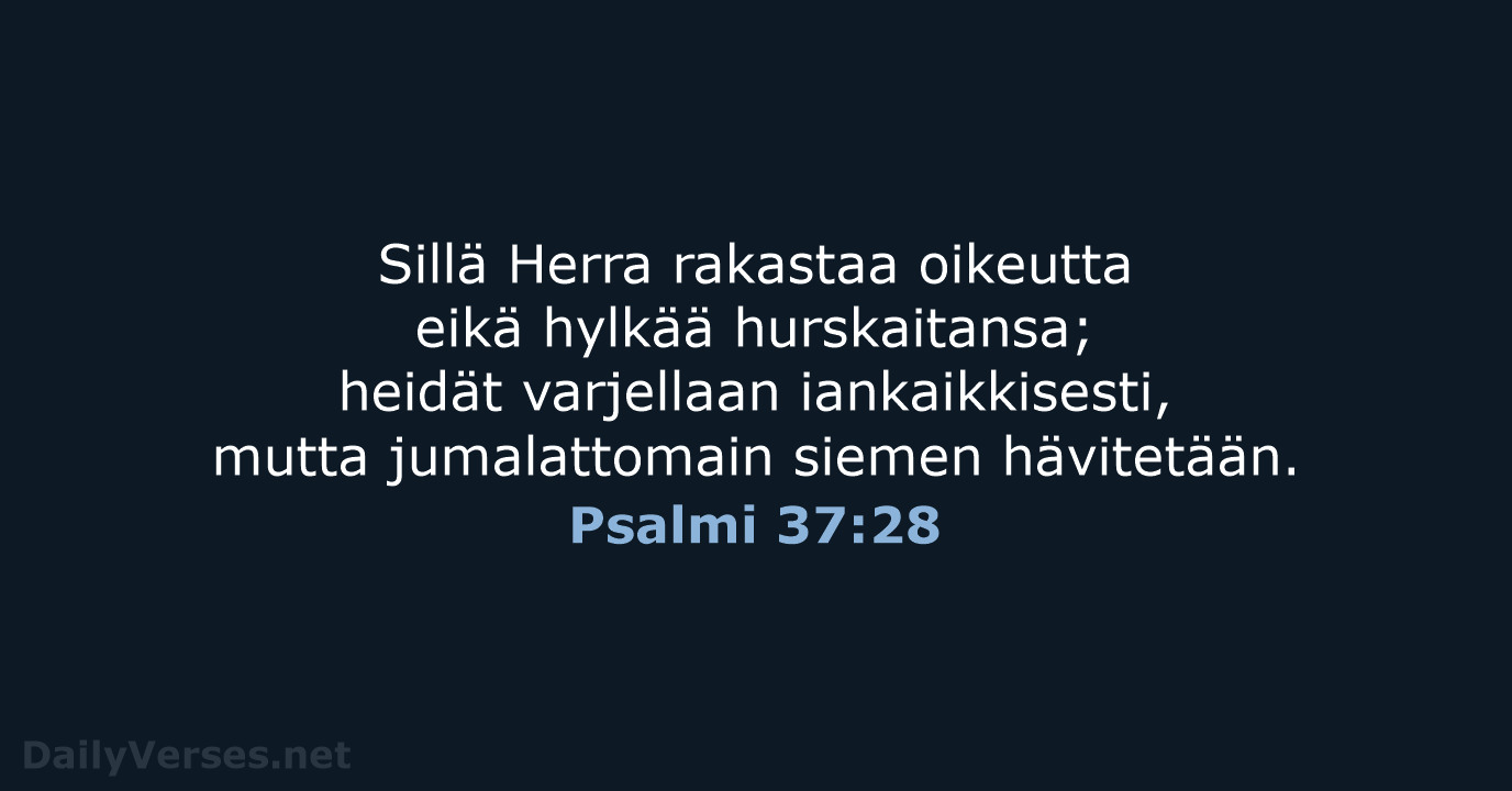 Psalmi 37:28 - KR38