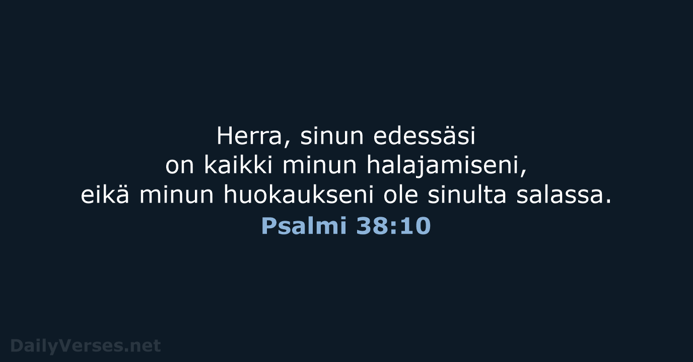 Psalmi 38:10 - KR38