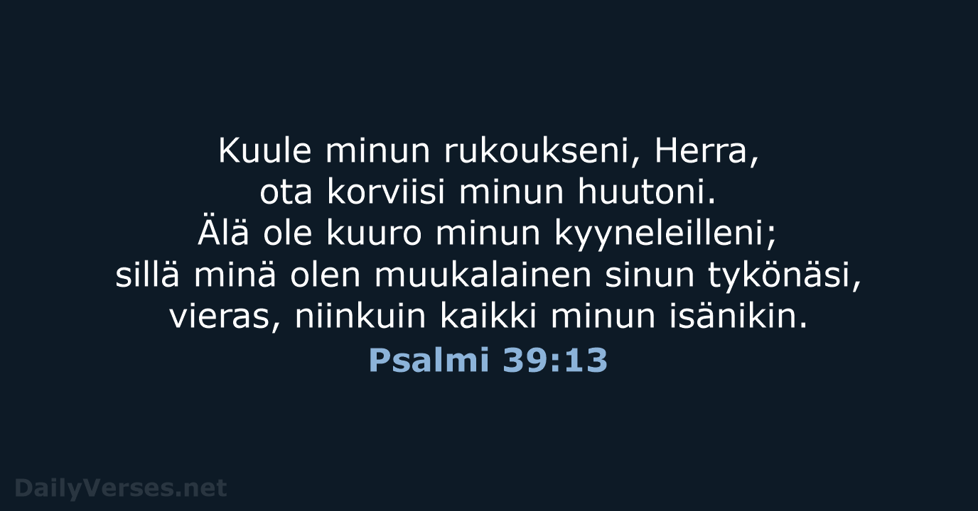 Psalmi 39:13 - KR38