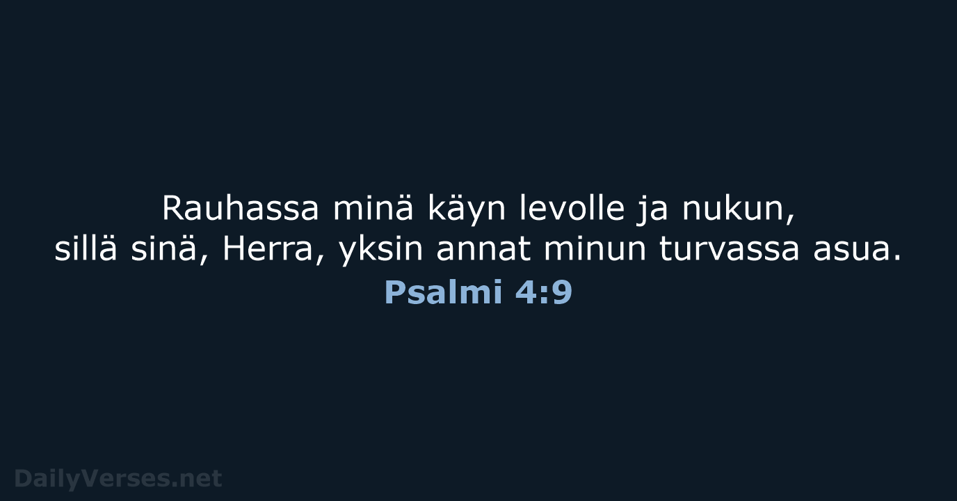 Psalmi 4:9 - KR38