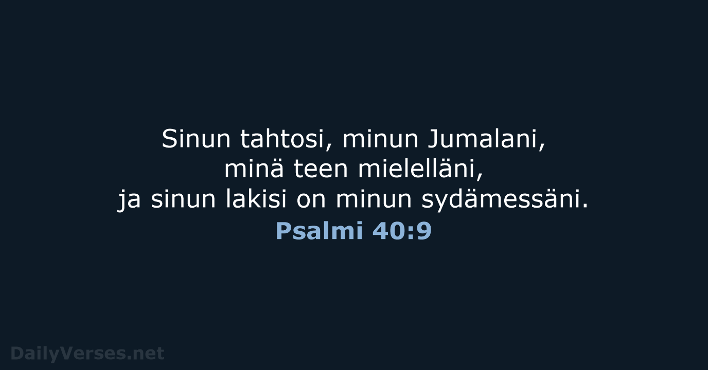 Psalmi 40:9 - KR38