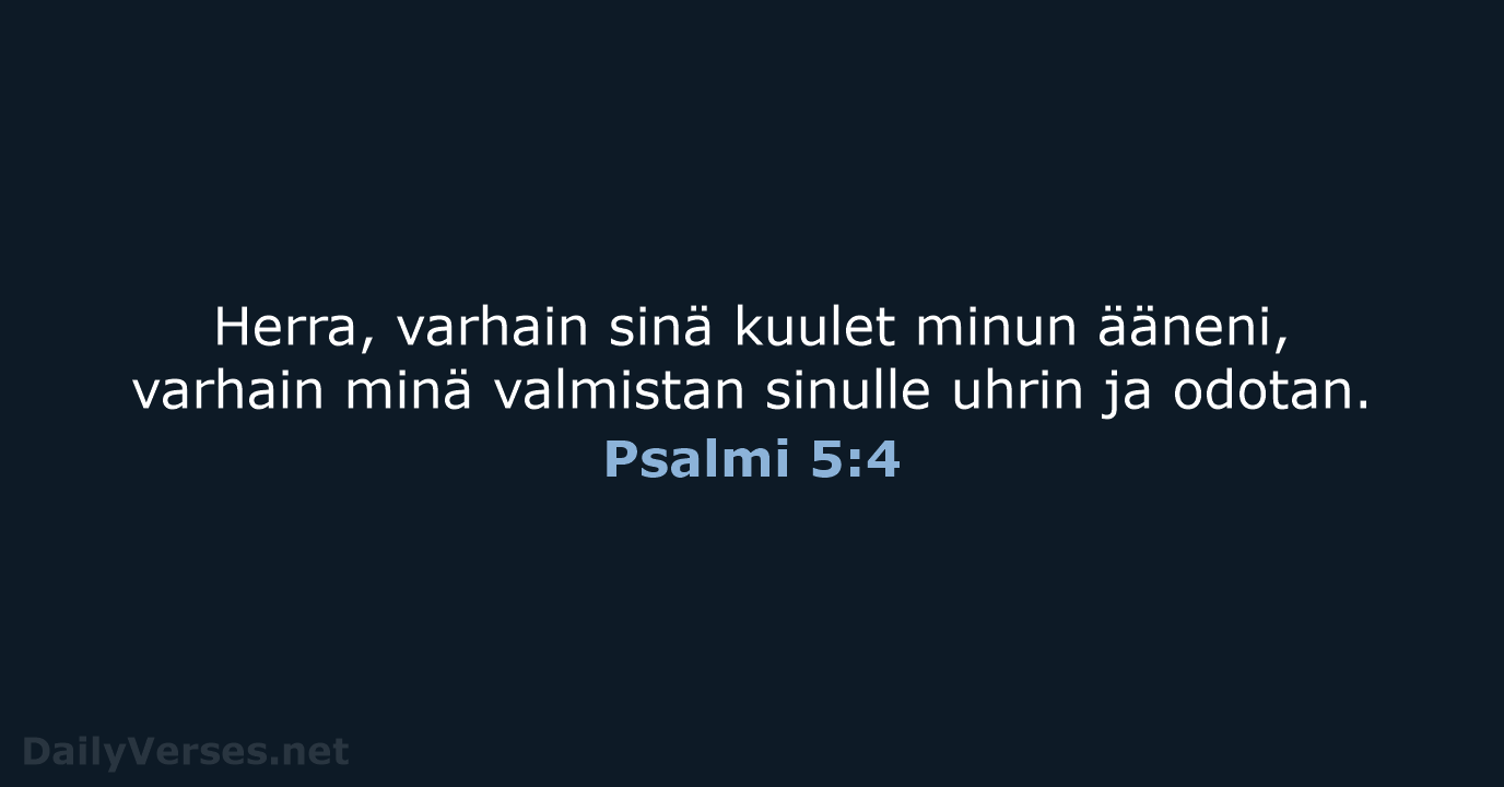 Psalmi 5:4 - KR38