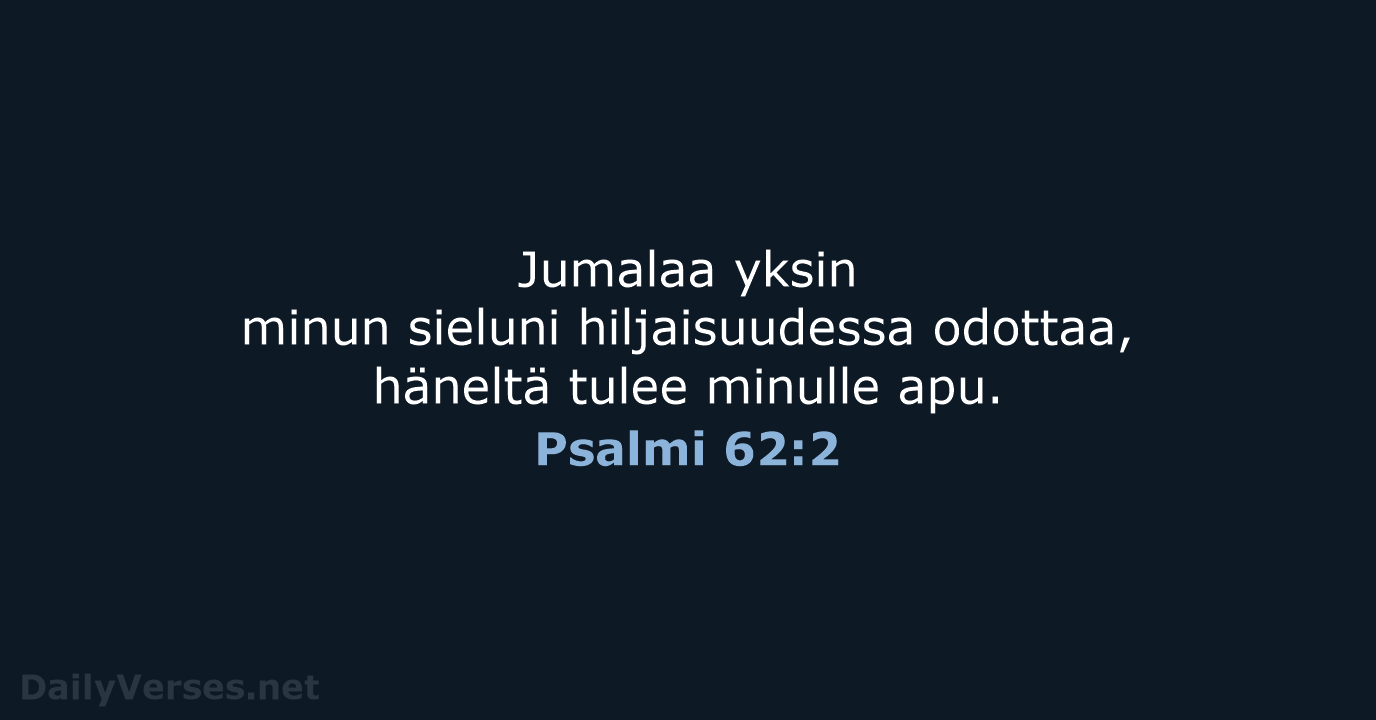 Psalmi 62:2 - KR38